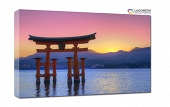 Japonia zachód słońcal 55x40cm
