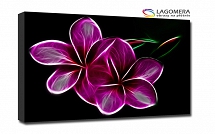 fioletowe kwiaty-abstrakcja 70x50cm