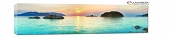 wyspy na morzu panorama 100x40cm