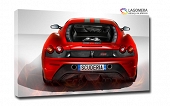 czerwone auto sportowe 100x70cm