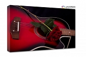 czerwona gitara róża 50x30cm