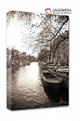 Holandia Amsterdam biało-czarne 100x70cm
