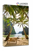 palmy morze plaża 70x50cm
